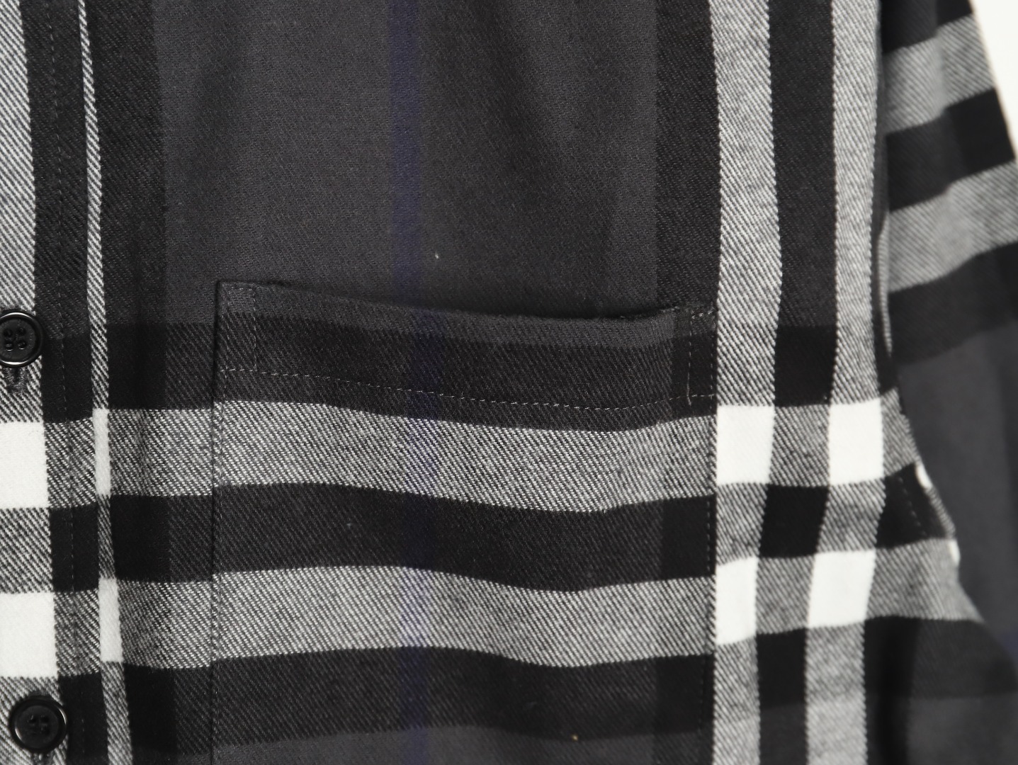 B**rry double brushed striped check classic shirt tsk1