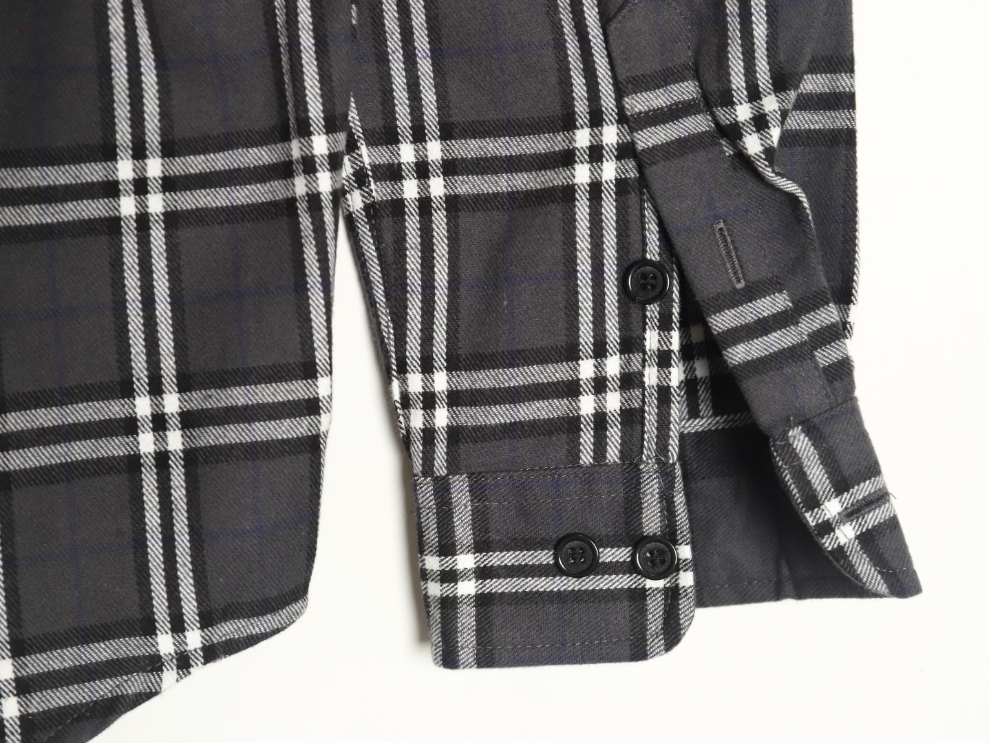 B**rry double brushed striped check classic shirt tsk1