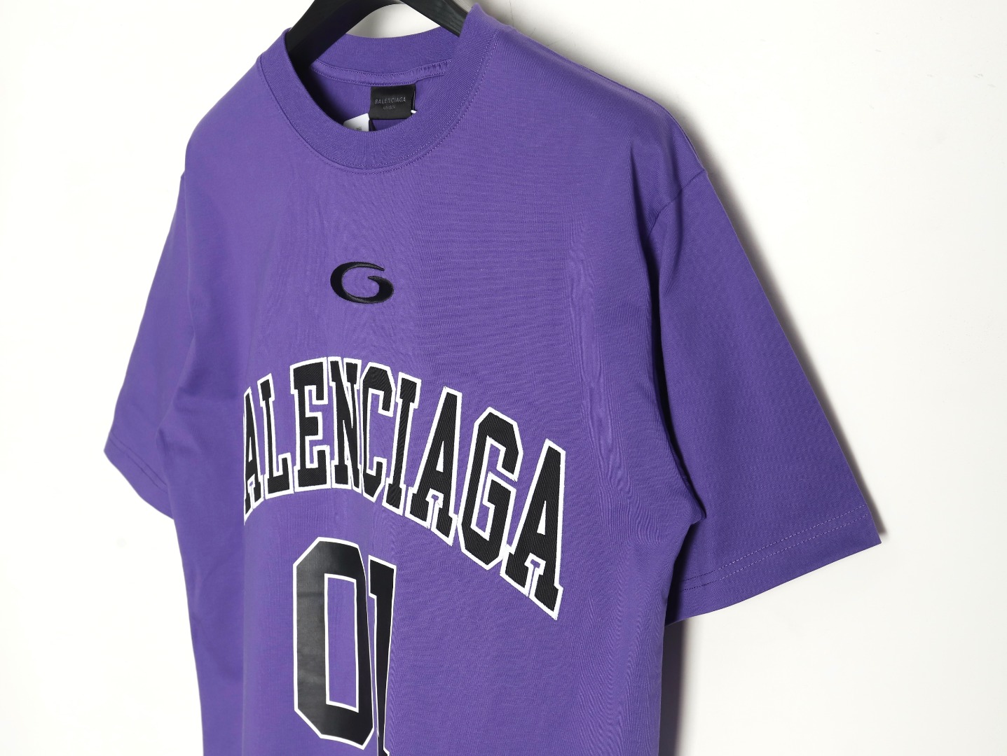 Ba*len*cia*ga basketball jersey embroidered print short-sleeved t-shirt tsk1