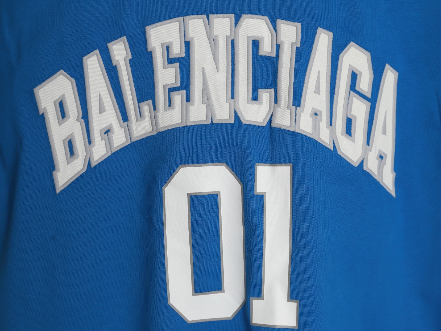 Ba*len*cia*ga basketball jersey embroidered print short-sleeved t-shirt tsk2
