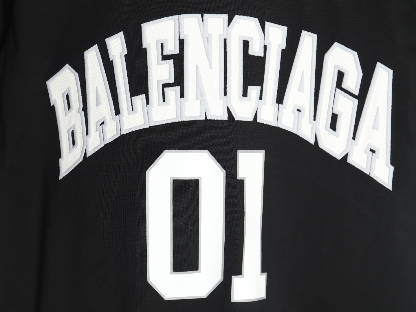 Ba*len*cia*ga basketball jersey embroidered print short-sleeved t-shirt tsk3