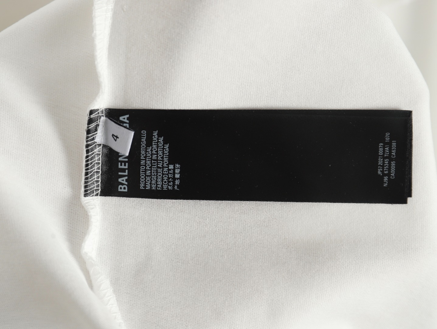 Ba*len*cia*ga back offset printed short-sleeved t-shirt