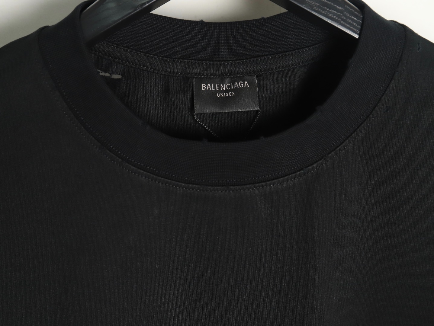 Ba*len*cia*ga back offset printed short-sleeved t-shirt tsk1