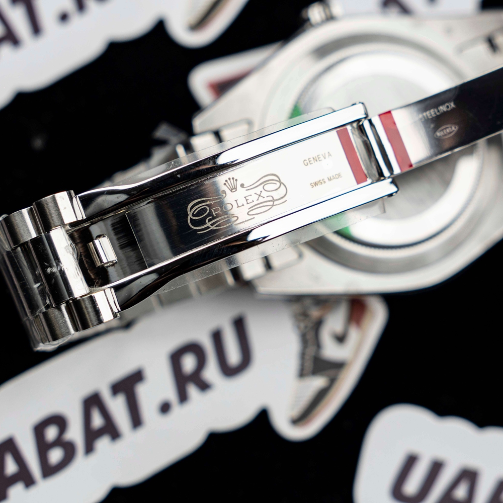 R*l*x - daydate 40mm flt ss/ss pearl wht roman bp swiss 2836