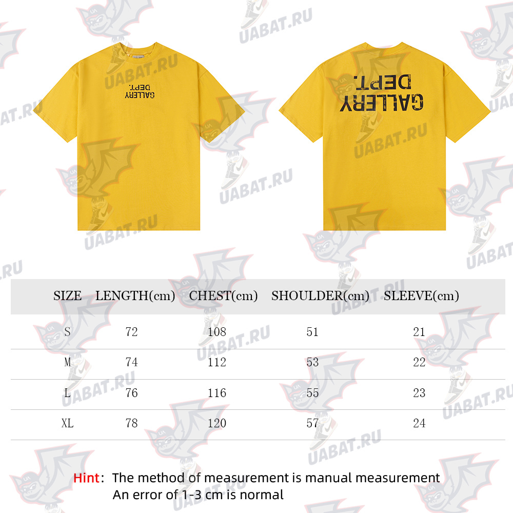 Gallery Dept Reversed Print Short Sleeve T-Shirt