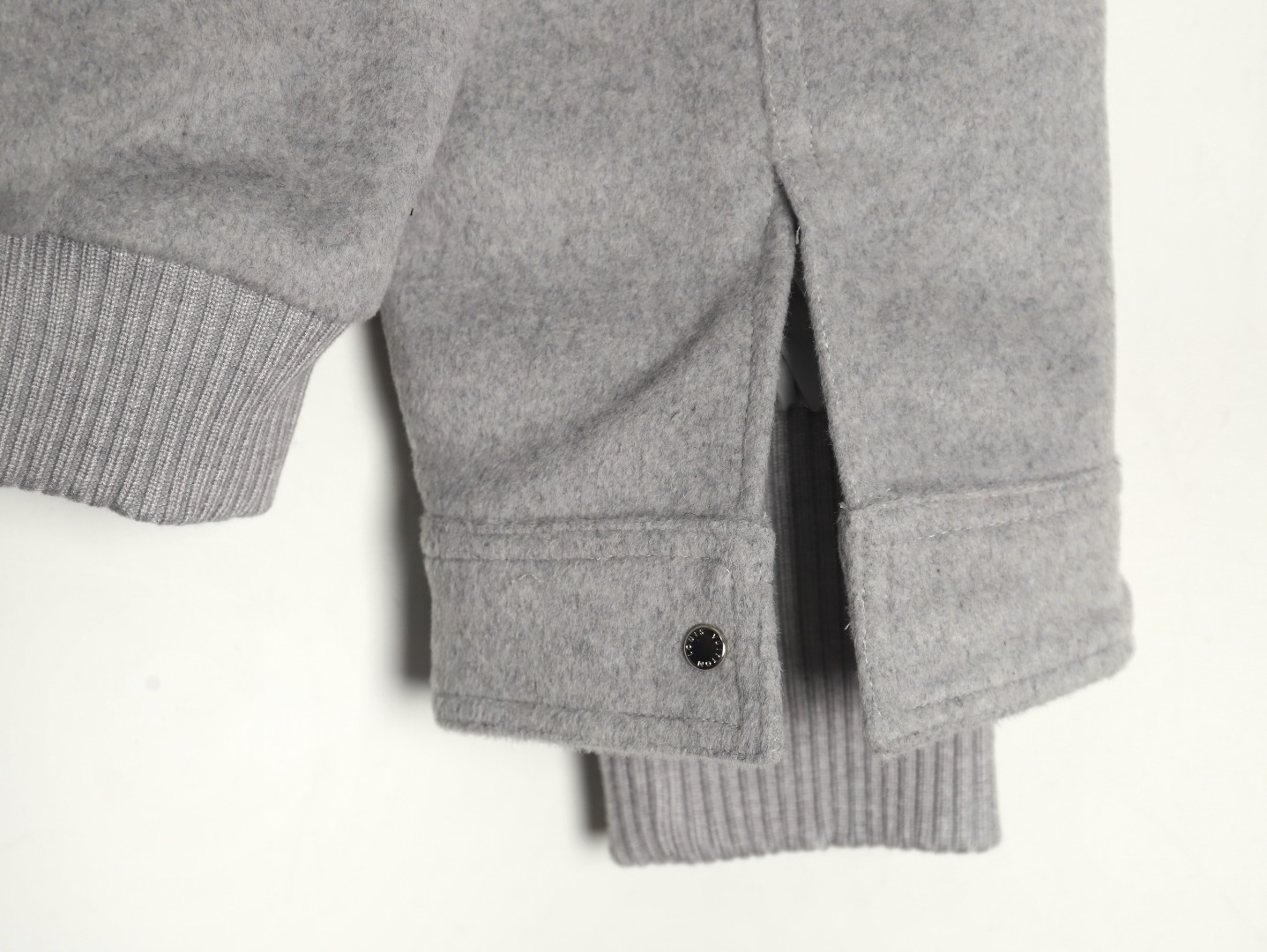 l0*is V*t0n fur collar patchwork wool padded jacket