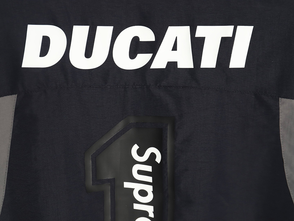 S*p*e & ducati co-branded printed contrasting sports jacket