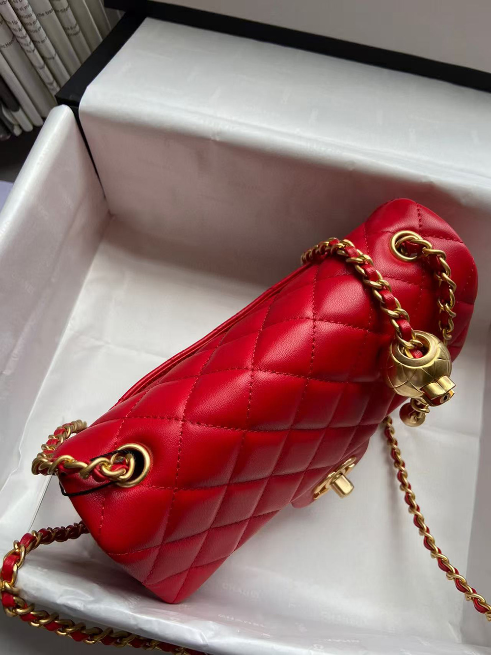 Ch*el flap shoulder bags as1787 13*19.5*6cm