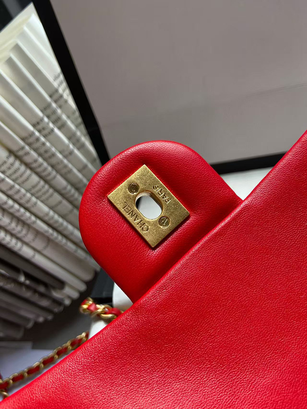 Ch*el flap shoulder bags as1787 13*19.5*6cm