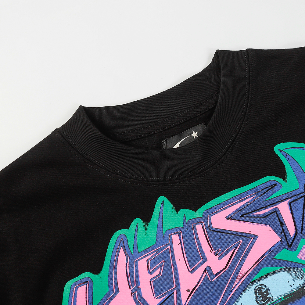 Hell Star Print Long Sleeve T-shirt