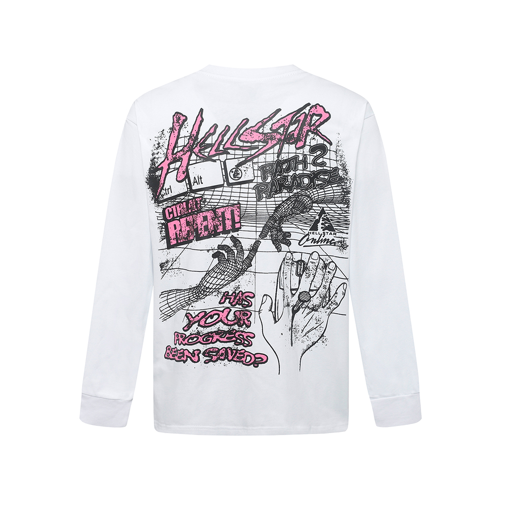 Hell Star Print Long Sleeve T-shirt