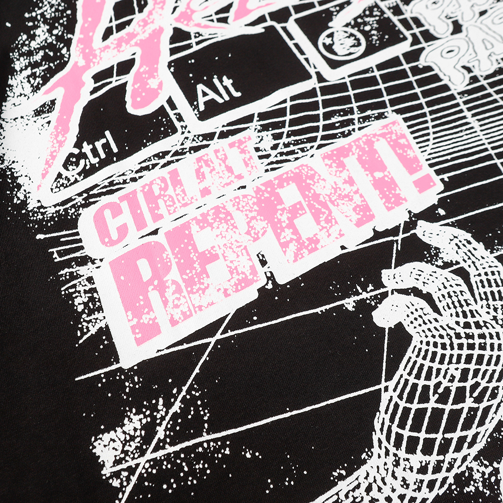 Hell Star Print Long Sleeve T-shirt