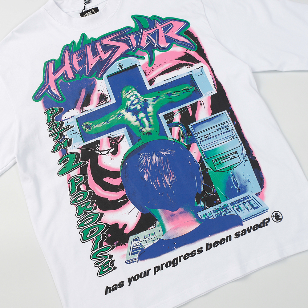 Hell Star Print Long Sleeve T-shirt