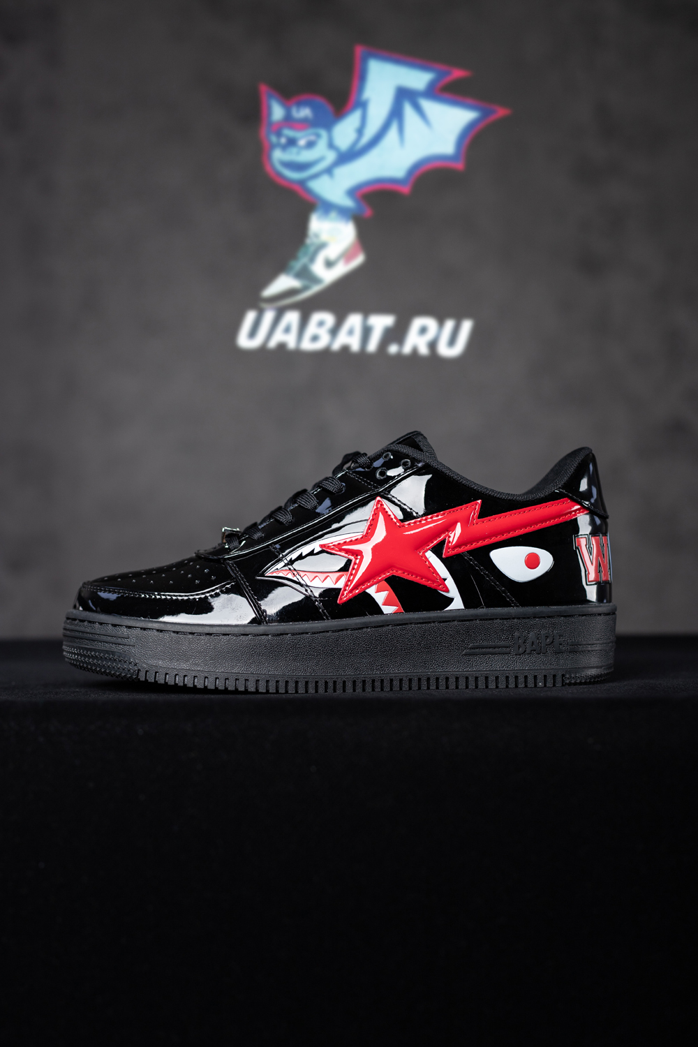 BAPE Shark Bape Sta Low Black