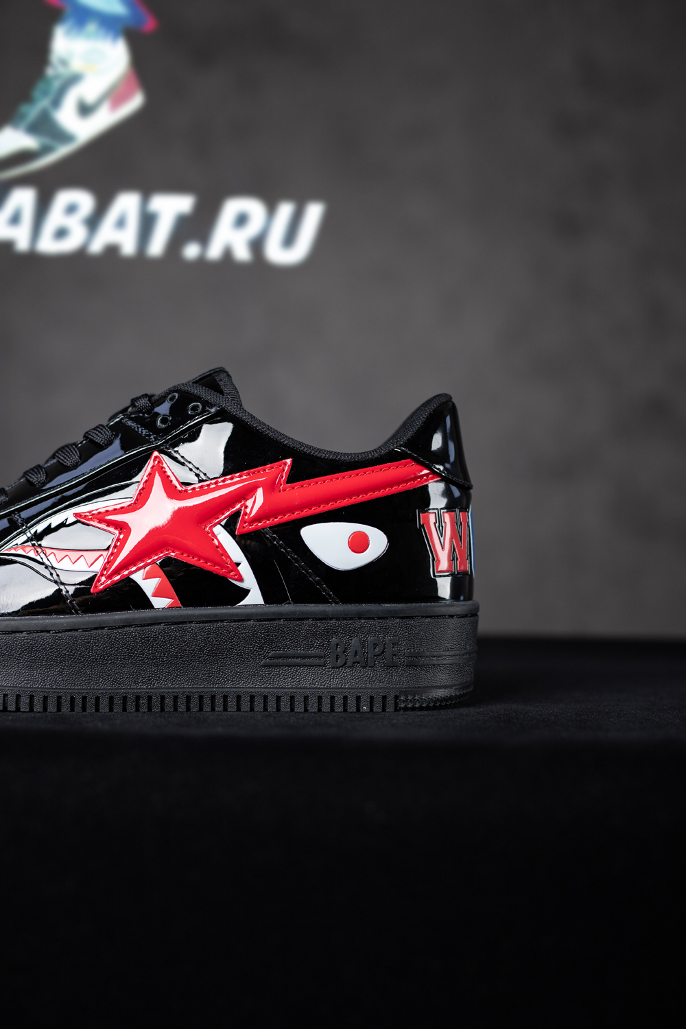 BAPE Shark Bape Sta Low Black