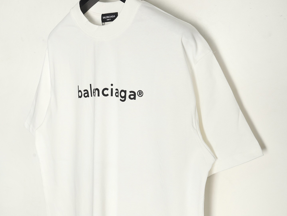 Ba*len*cia*ga small r logo print short sleeve t-shirt