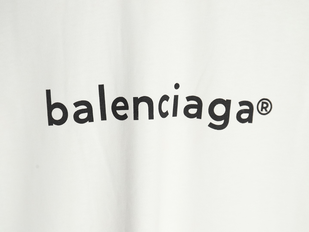 Ba*len*cia*ga small r logo print short sleeve t-shirt