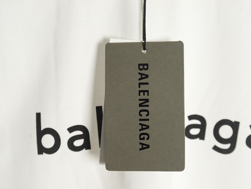 Ba*len*cia*ga small r logo print short sleeve t-shirt