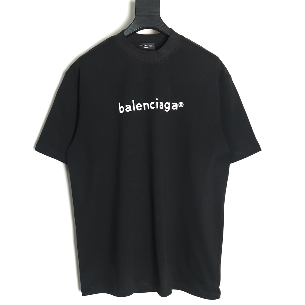 Ba*len*cia*ga small r logo print short sleeve t-shirt tsk1