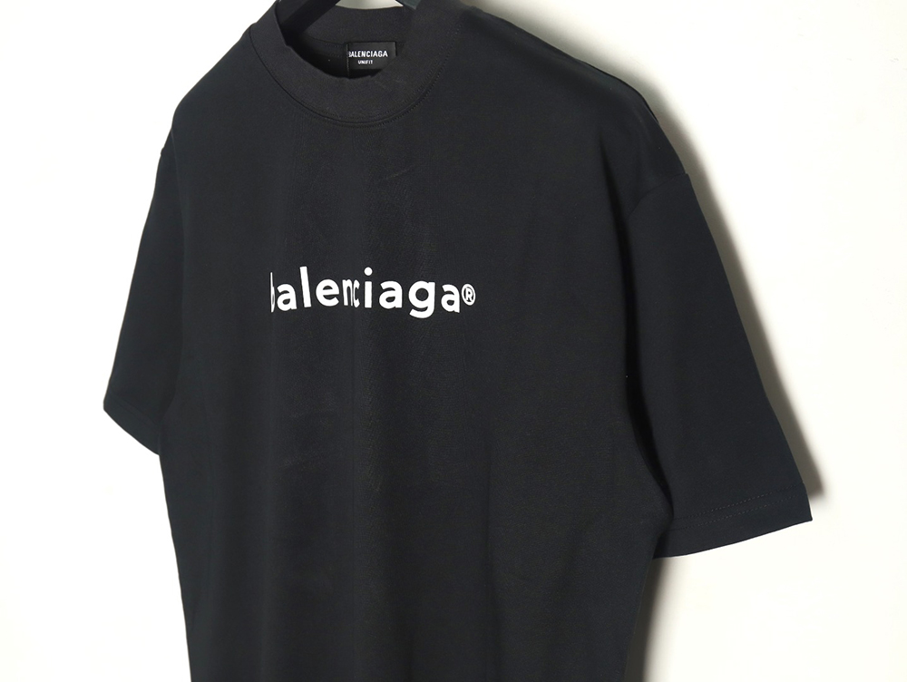 Ba*len*cia*ga small r logo print short sleeve t-shirt tsk1