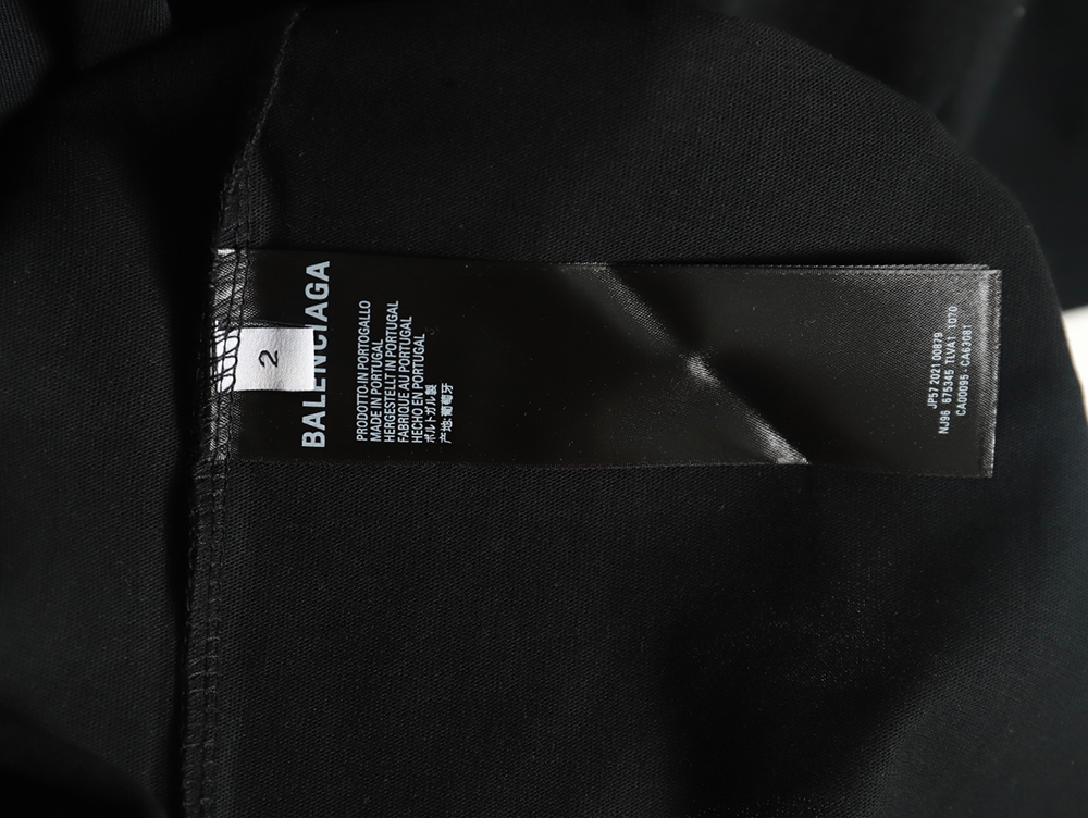 Ba*len*cia*ga small r logo print short sleeve t-shirt tsk1