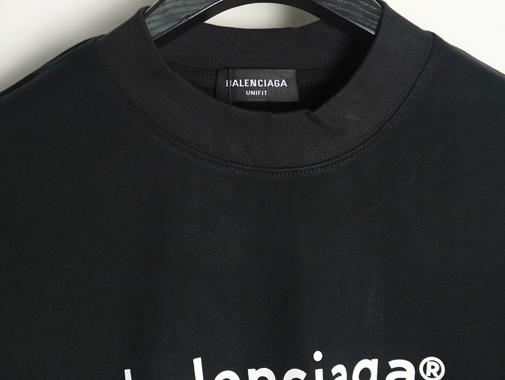 Ba*len*cia*ga small r logo print short sleeve t-shirt tsk1