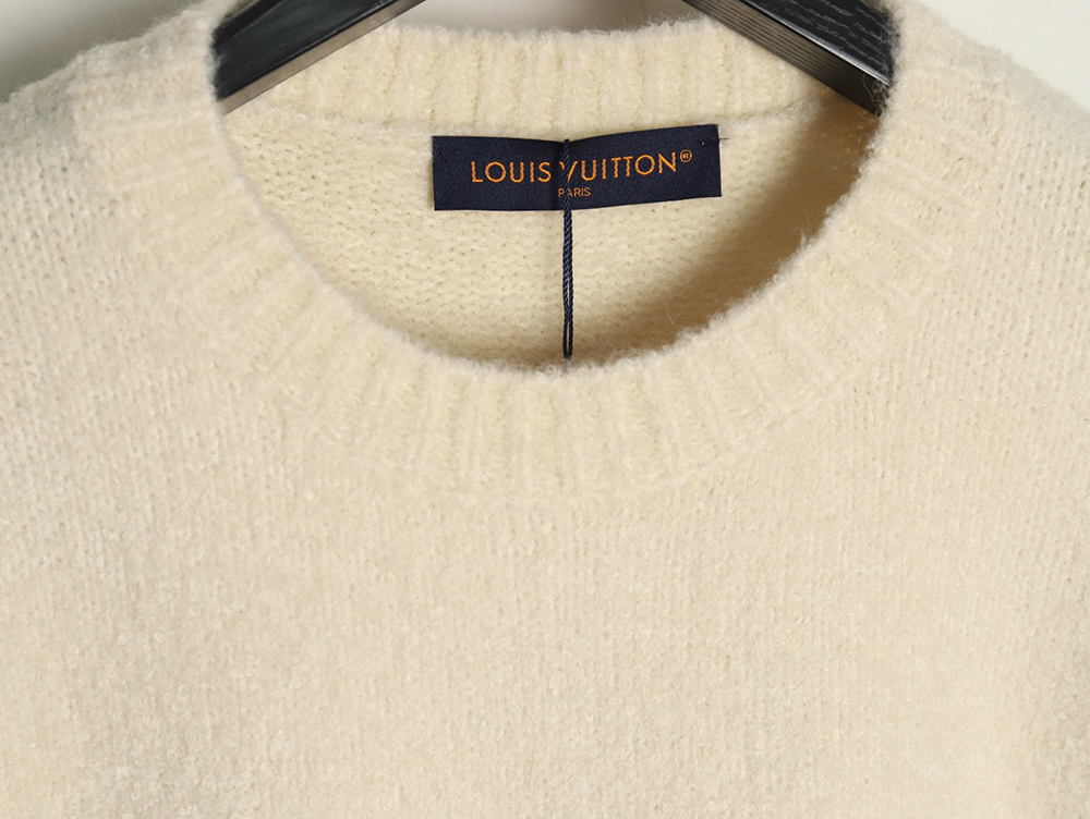 l0*is V*t0n monogram intarsia knitted crew neck sweater