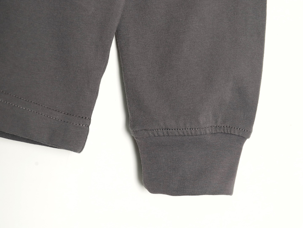 Alexander Wang 3D embossed glitter logo long-sleeved T-shirt