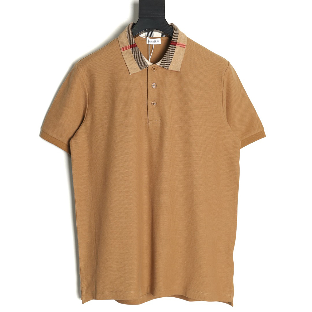 B**rry classic collar check short sleeve polo shirt