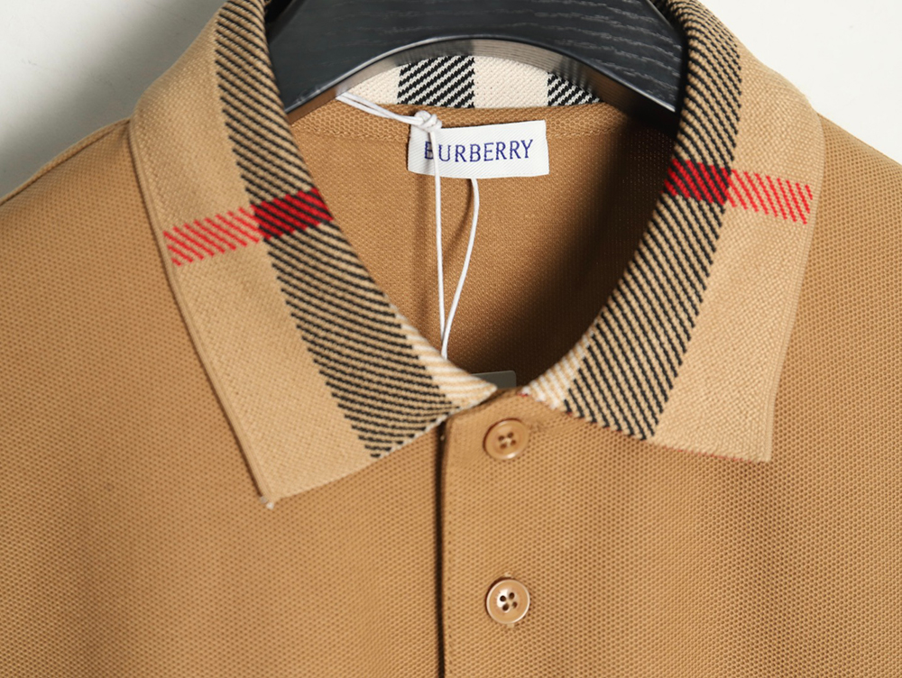 B**rry classic collar check short sleeve polo shirt