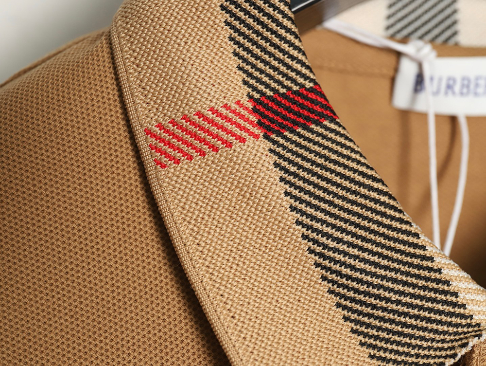 B**rry classic collar check short sleeve polo shirt