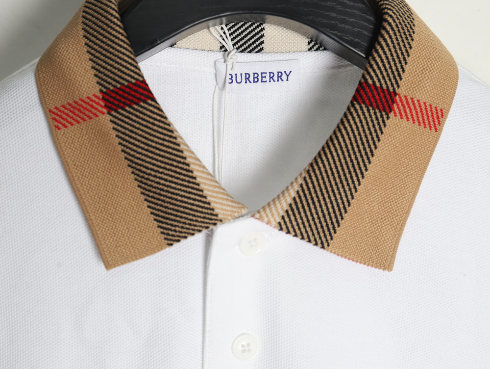 B**rry classic collar check short sleeve polo shirt tsk2