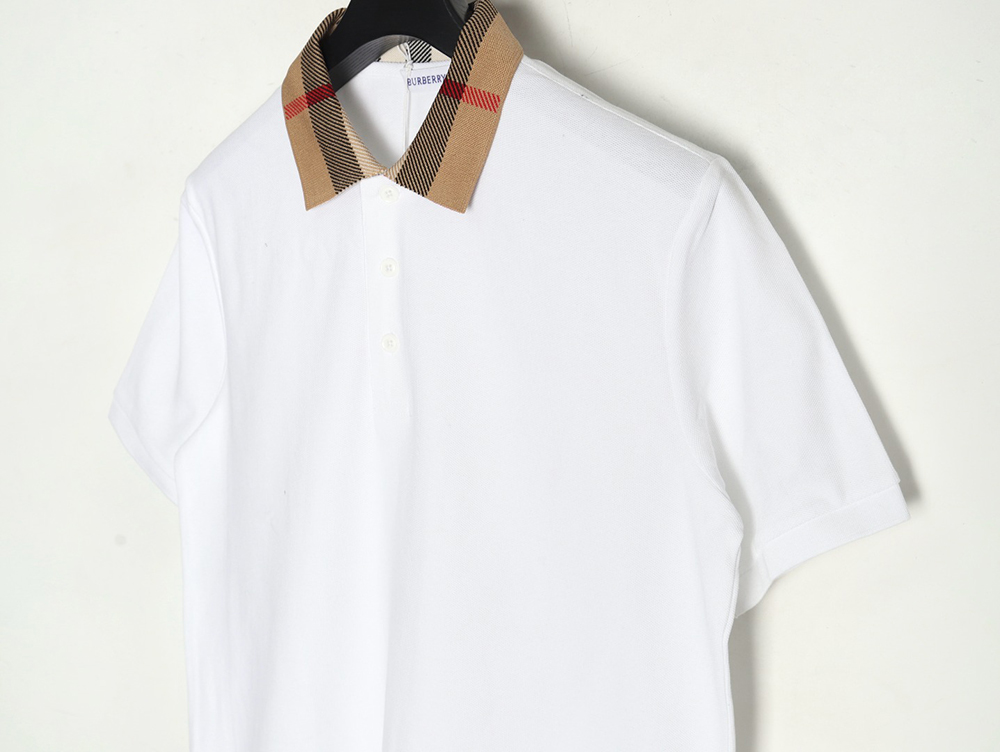 B**rry classic collar check short sleeve polo shirt tsk2