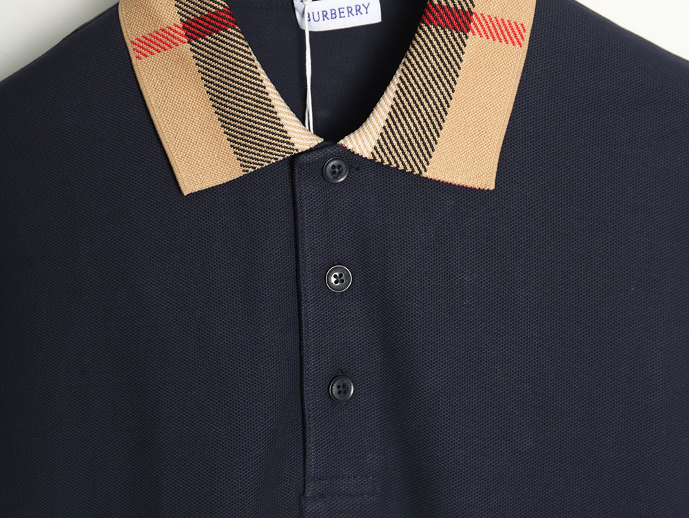 B**rry classic collar check short sleeve polo shirt tsk3