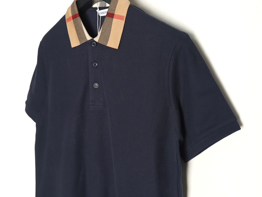 B**rry classic collar check short sleeve polo shirt tsk3