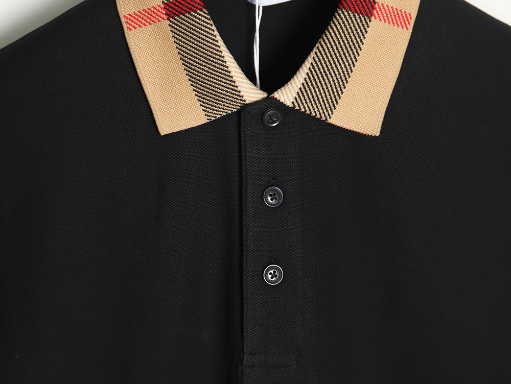 B**rry classic collar check short sleeve polo shirt tsk4