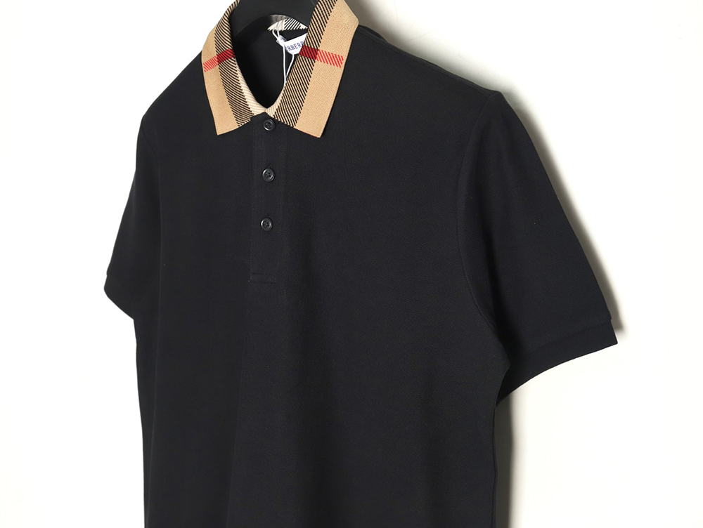 B**rry classic collar check short sleeve polo shirt tsk4