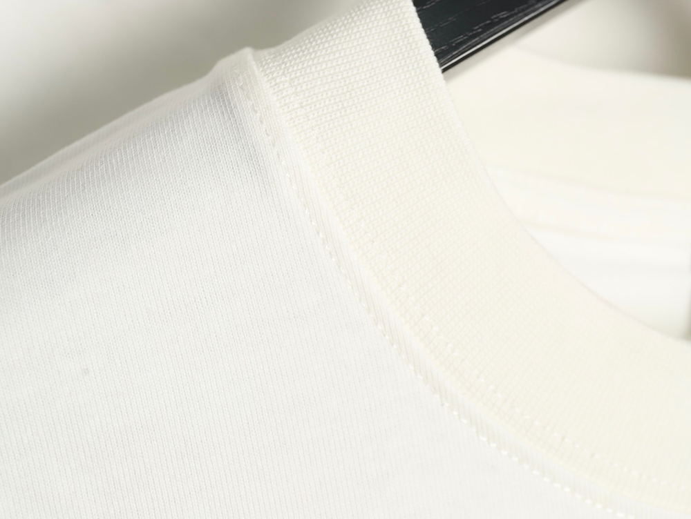 Ba*len*cia*ga lettering embroidered logo short sleeve t-shirt