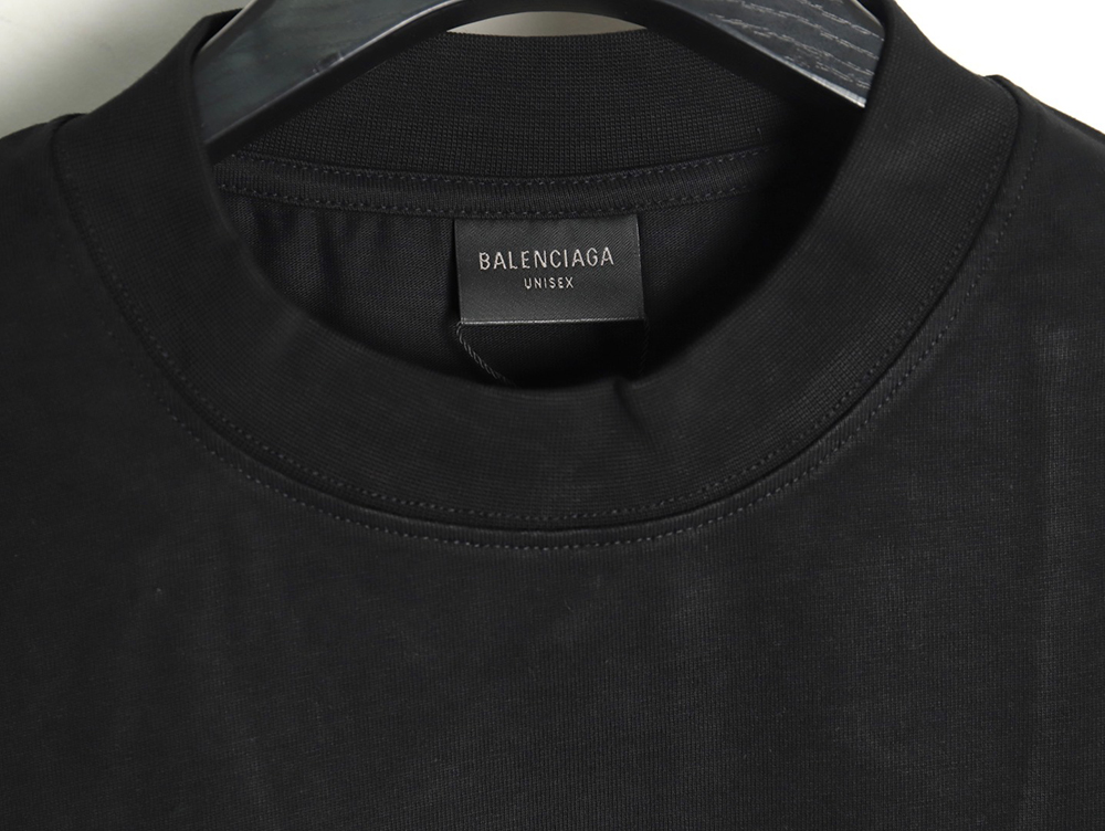 Ba*len*cia*ga lettering embroidered logo short sleeve t-shirt tsk1