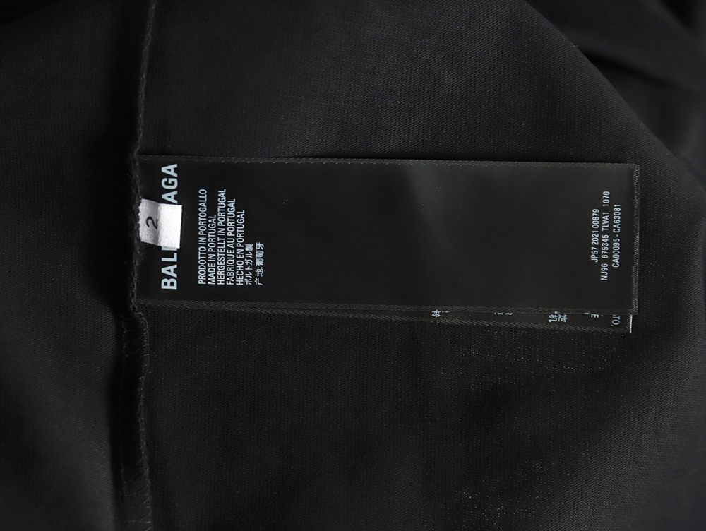 Ba*len*cia*ga lettering embroidered logo short sleeve t-shirt tsk1