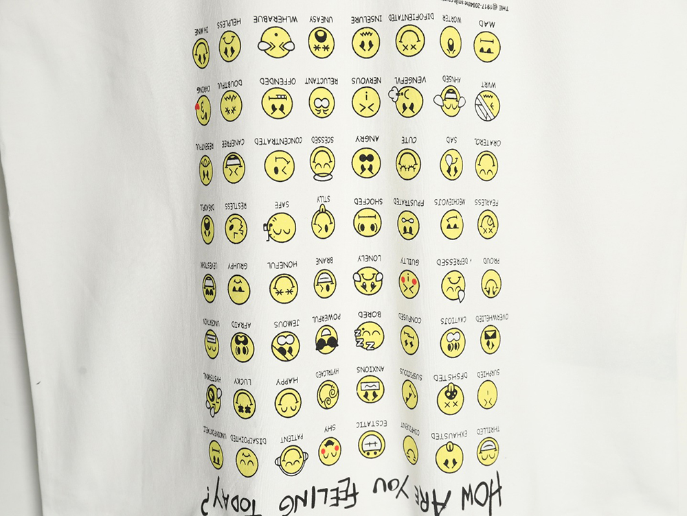 Ba*len*cia*ga emoji print short-sleeved t-shirt