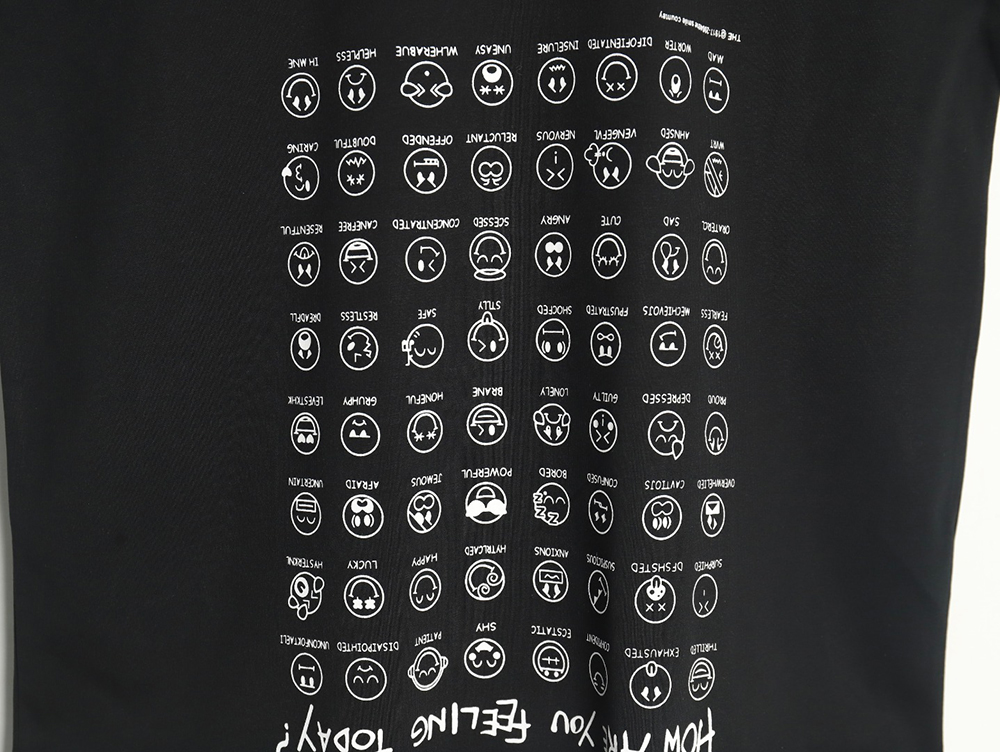 Ba*len*cia*ga emoji print short-sleeved t-shirt tsk1