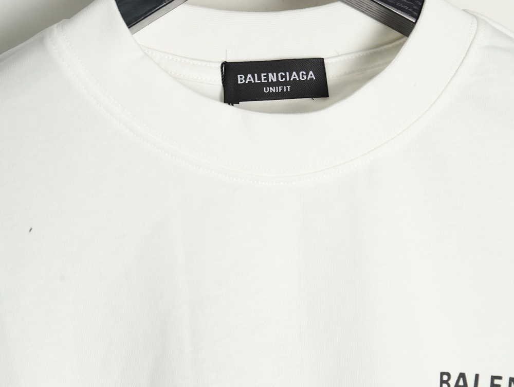 Ba*len*cia*ga letter print logo short sleeve