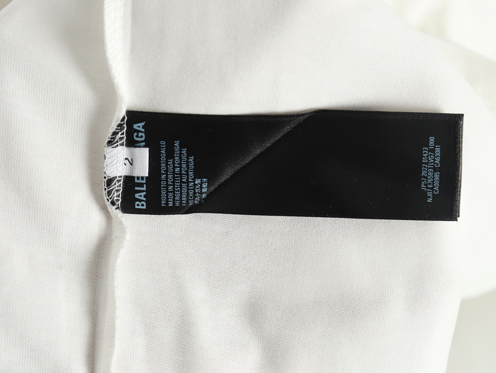 Ba*len*cia*ga letter print logo short sleeve