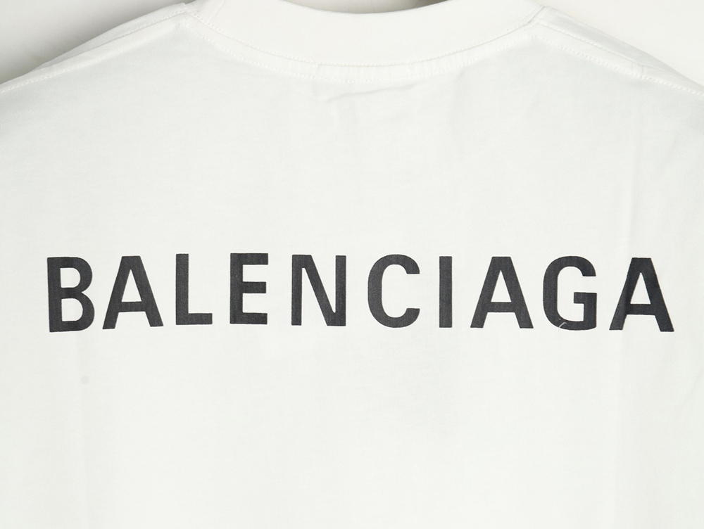 Ba*len*cia*ga letter print logo short sleeve