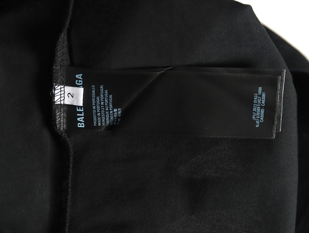 Ba*len*cia*ga letter print logo short sleeve tsk1