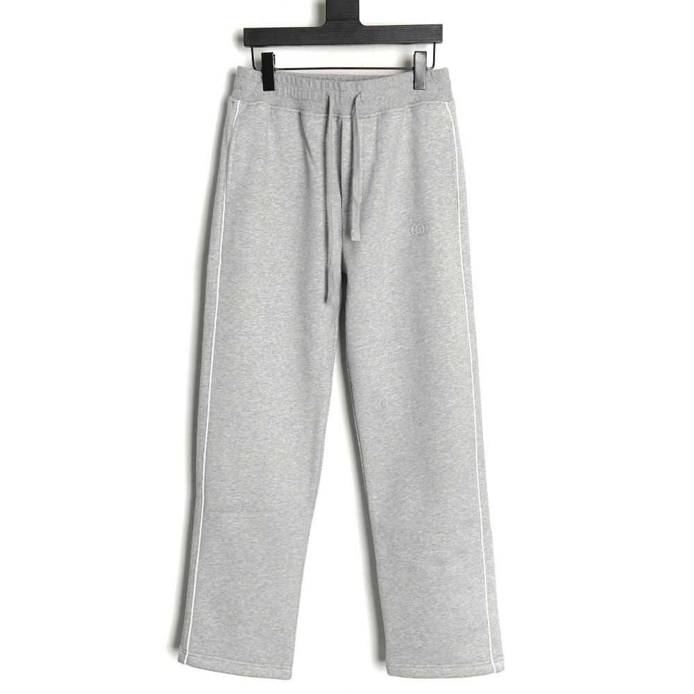 D*or round embroidery ribbon fleece trousers