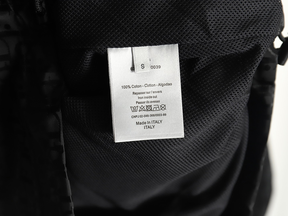 D*or half-zip embroidered all-over print jacket tsk1