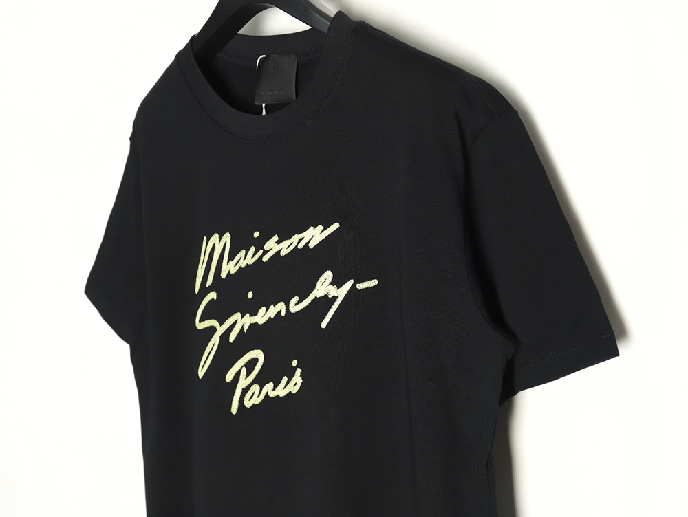 Givenchy embroidered letter logo short-sleeved T-shirt TSK1