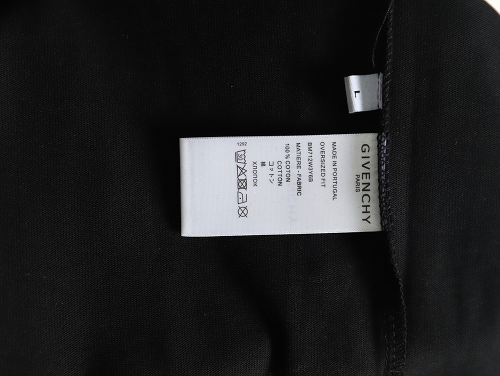 Givenchy embroidered letter logo short-sleeved T-shirt TSK1